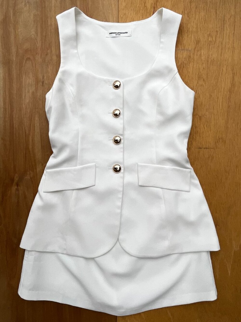 AMANDA UPRICHARD KYA ROMPER Women’s sz S Ivory White NEW